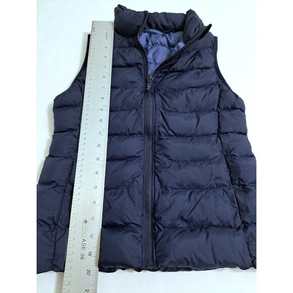 UNIQLO Boy's Size 11-12 Navy Blue Ultra Light Vest Zip Jacket Coat - Picture 10 of 10